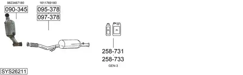 BOSAL SYS26211