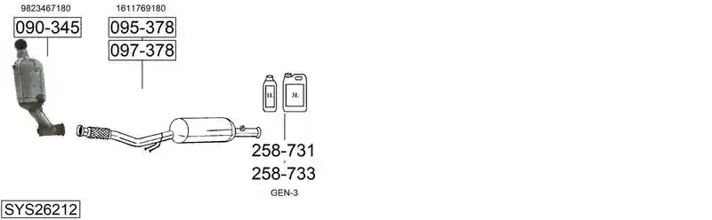 BOSAL SYS26212