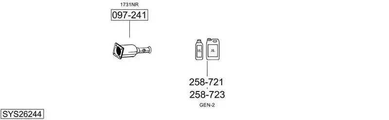 BOSAL SYS26244