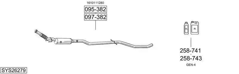 BOSAL SYS26279