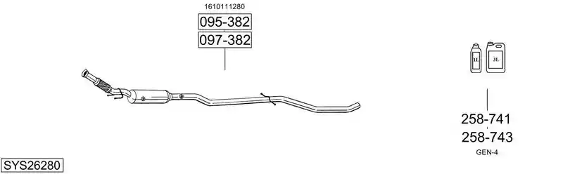 BOSAL SYS26280