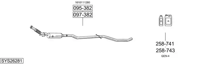 BOSAL SYS26281