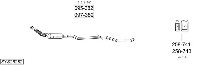 BOSAL SYS26282