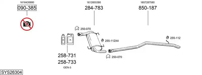 BOSAL SYS26304