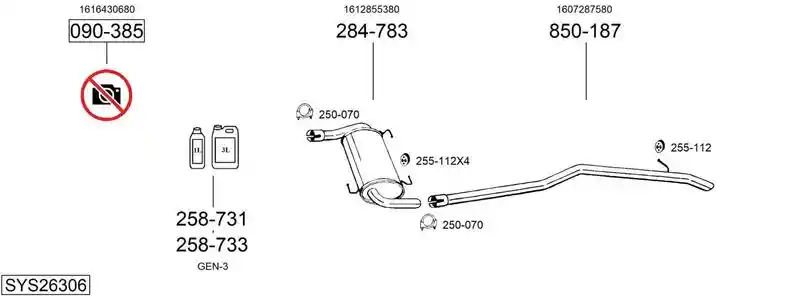 BOSAL SYS26306