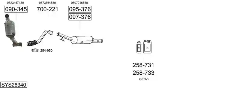 BOSAL SYS26340