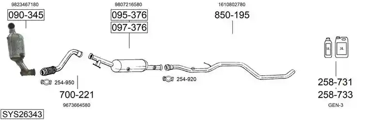 BOSAL SYS26343