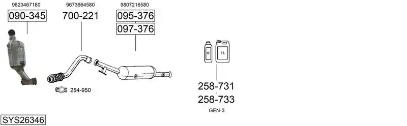 BOSAL SYS26346