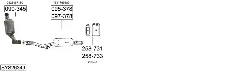 BOSAL SYS26349