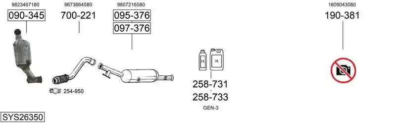 BOSAL SYS26350