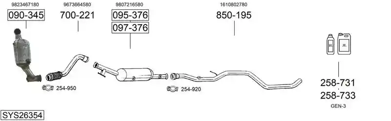 BOSAL SYS26354