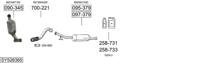 BOSAL SYS26365