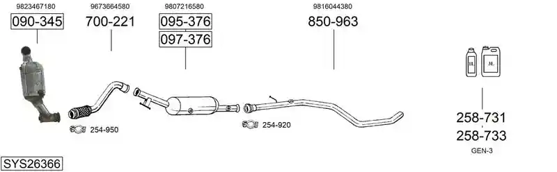 BOSAL SYS26366