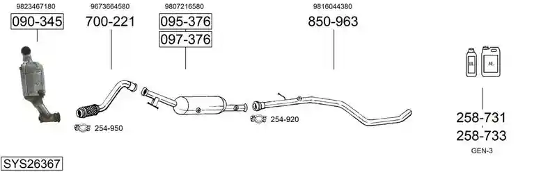 BOSAL SYS26367