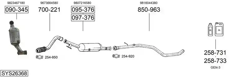 BOSAL SYS26368