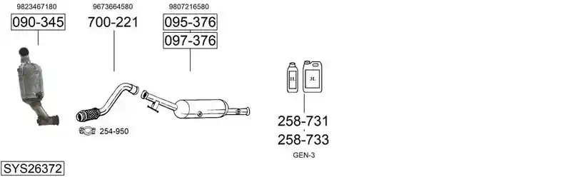 BOSAL SYS26372
