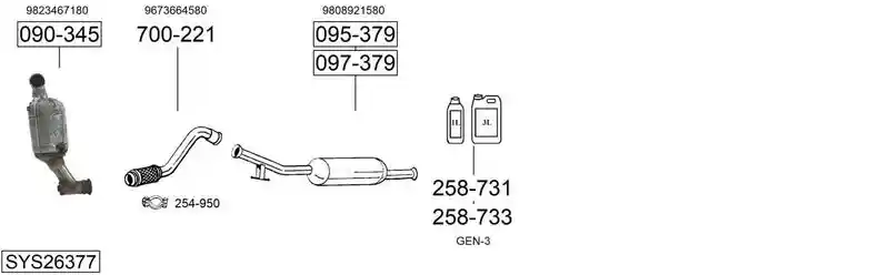 BOSAL SYS26377
