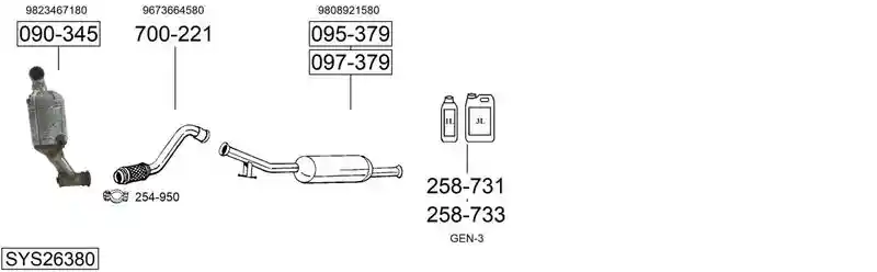 BOSAL SYS26380