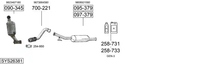 BOSAL SYS26381