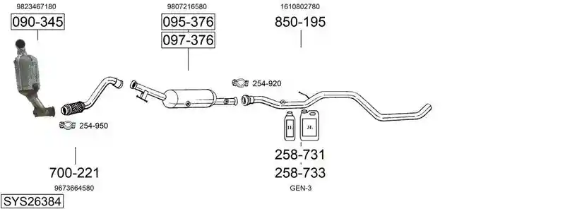 BOSAL SYS26384