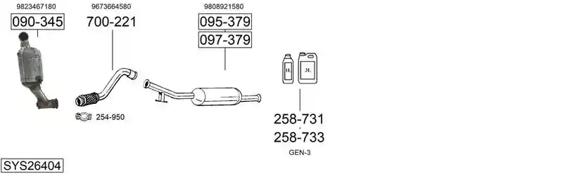 BOSAL SYS26404