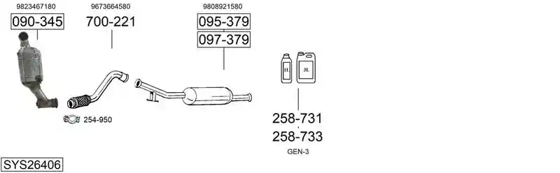 BOSAL SYS26406