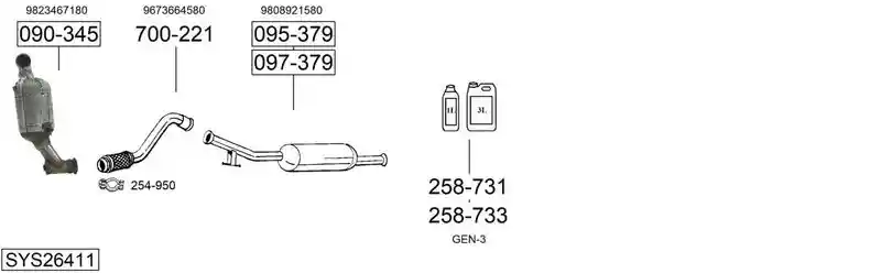 BOSAL SYS26411