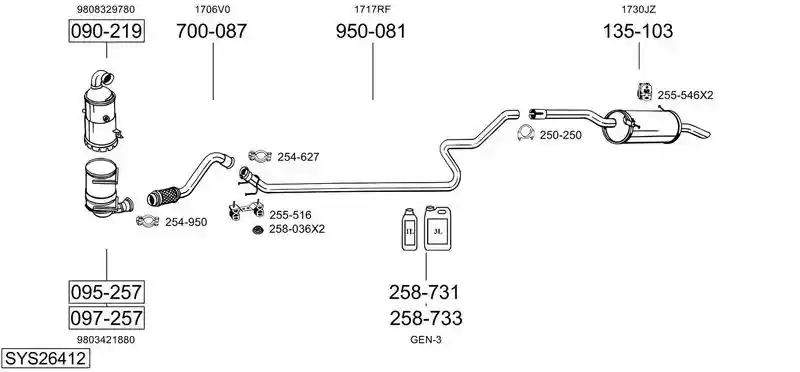 BOSAL SYS26412