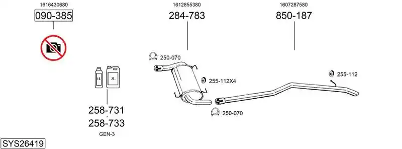 BOSAL SYS26419