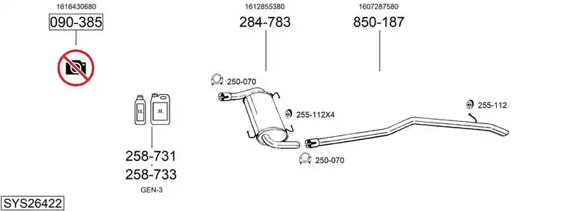 BOSAL SYS26422