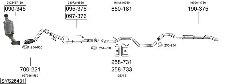 BOSAL SYS26431