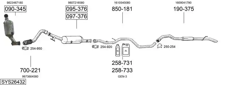 BOSAL SYS26432
