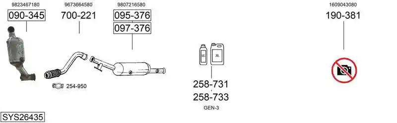 BOSAL SYS26435
