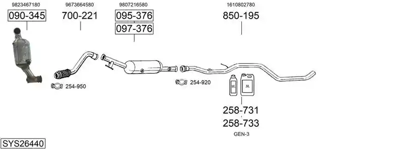 BOSAL SYS26440