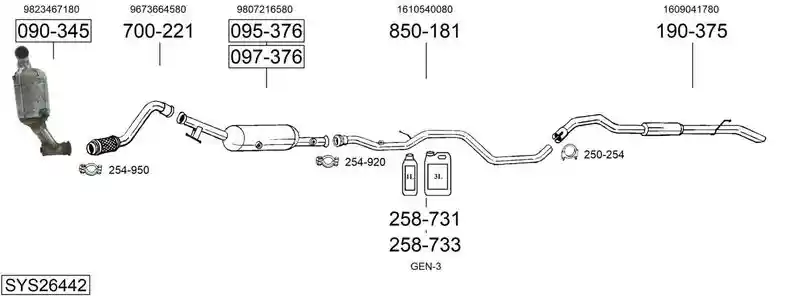 BOSAL SYS26442