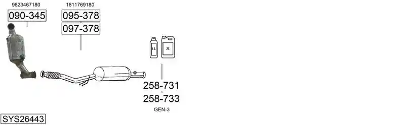 BOSAL SYS26443