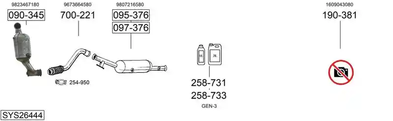BOSAL SYS26444