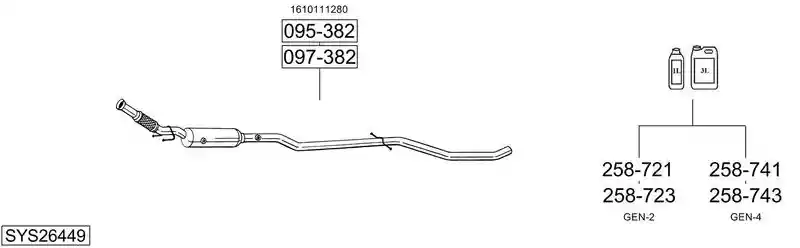 BOSAL SYS26449
