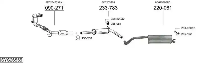 BOSAL SYS26555