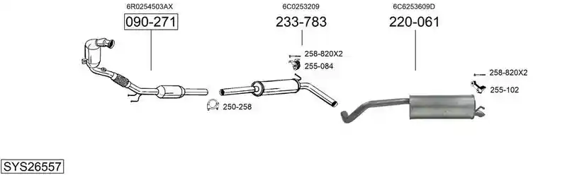 BOSAL SYS26557