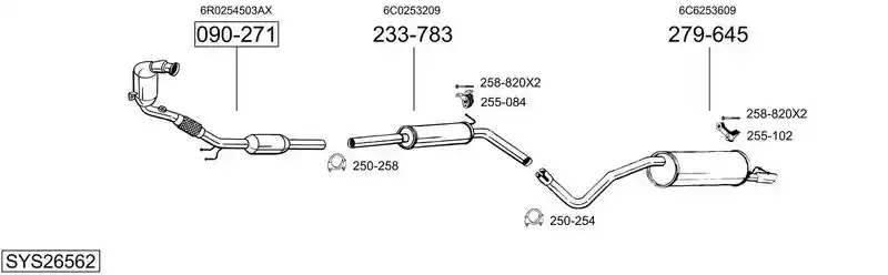 BOSAL SYS26562