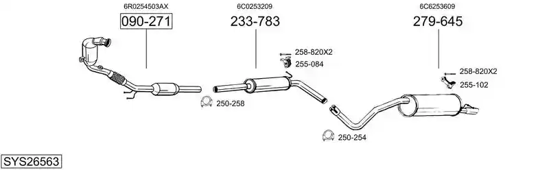 BOSAL SYS26563