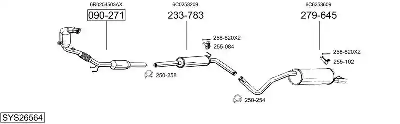 BOSAL SYS26564