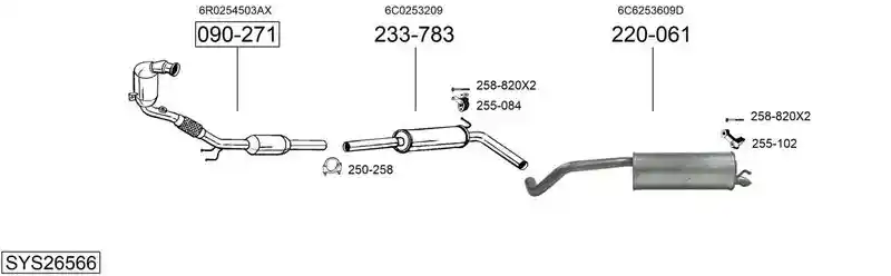 BOSAL SYS26566