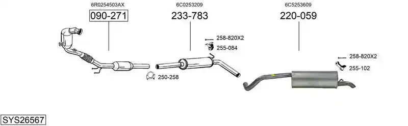 BOSAL SYS26567