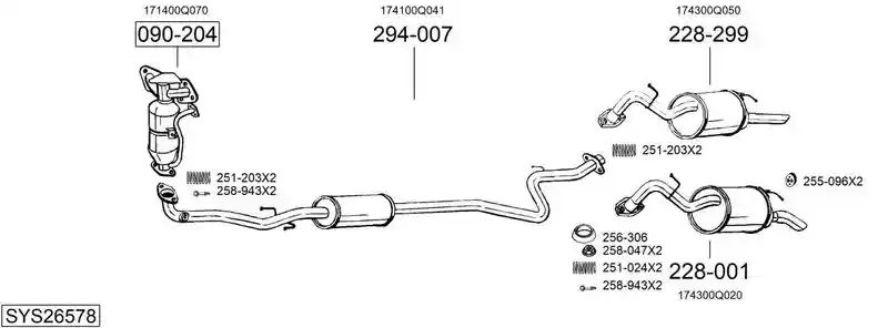 BOSAL SYS26578
