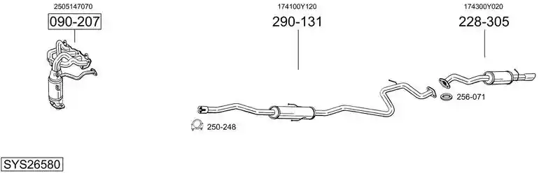 BOSAL SYS26580