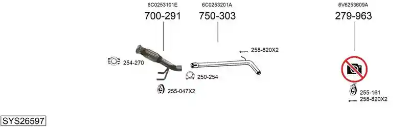 BOSAL SYS26597