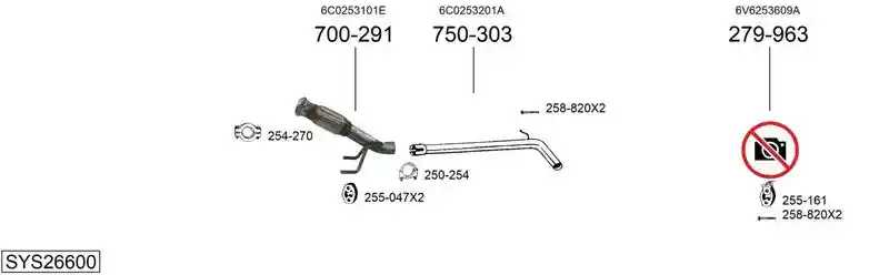 BOSAL SYS26600