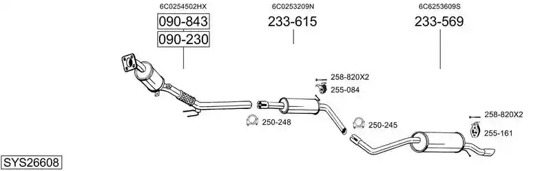 BOSAL SYS26608